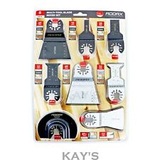 MULTITOOL KLINGE 8 STÜCK SET RADIAL GROB FEIN BÜNDIG SCHNITT METALL HOLZ MT8PSET    