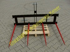 Palettengabel, Ballengabel für Heckhydraulik 3-Punktaufnahme, 2000kg Traglast