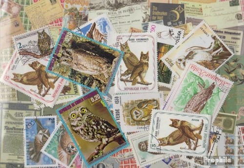 Briefmarken motive vögel - motive, 25