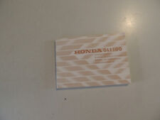 1982 Honda GL 1100 GoldWing Rider`s manual de explicaciones manuel du conducteur