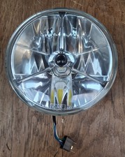 LED Klarglas Scheinwerfer Cyron 7" ca. 180 mm, stammt aus einer Harley sehr gut 