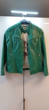 Lederjacke, ungetragen, grün
