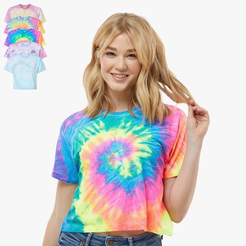 Colortone damen batik crop - -,
