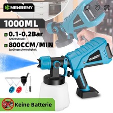 Für 18V Makita Akku Sprühpistole Elektrische Farbsprühsystem Farbspritzpistole 