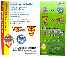 FC Viktoria Frankfurt - Hertha BSC II + FCV - 1. FC Union Berlin Oldies 3.9.2011