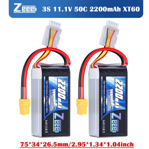 Zeee 2200mah 3s short - 11.1v,