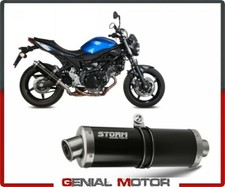 Auspuff Storm by Mivv Schalldampfer Oval Nero Stahl Suzuki Sv 650 2016 > 2018