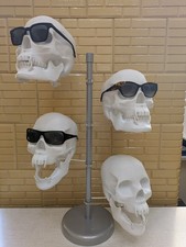 Brillenständer Sonnenbrille Display Aufsteller Schädel Skull Luxus Rar!