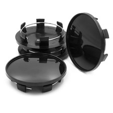 4X 69mm Schwarz Nabendeckel