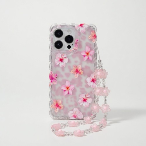 Pink girly floral stoßfest - pink,
