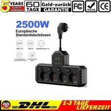 Steckdosenleiste 4 Fach 4USB