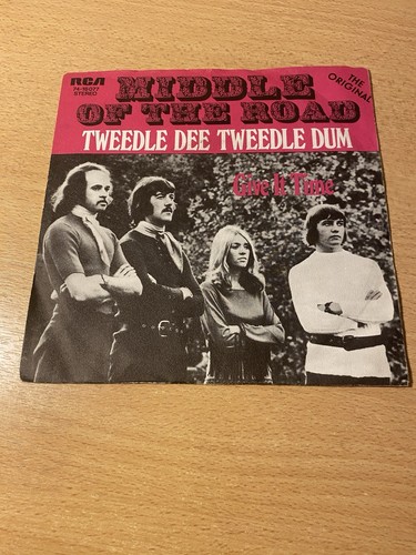 Middle the road - of, *