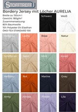 Brodery Jersey mit Löchern