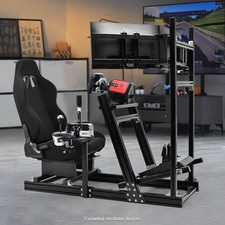 Marada Rennsimulator Cockpit Mit Bildschirm Stand & Sitz Fit Logitech G920 G923