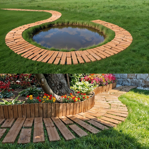 Lärchen gartenweg holzsteg - lärchen-gartenweg,,