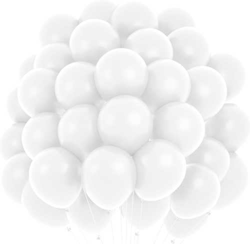 Luftballons weiß stück - luftballons, 60