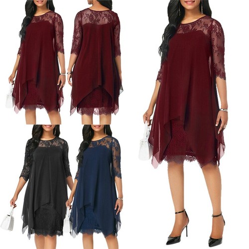 Damen chiffon sommerkleid - damen,