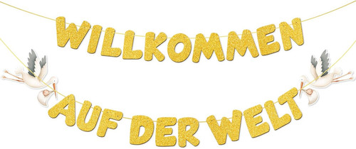 Girlande zur geburt - geburt, &