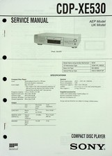 Service Manual Sony CDP-XE530
