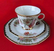 Winterling Sammeltasse Sammelgedeck Gold Rosa Rot Grün Kaffeeset Tee Tasse Rosen