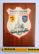 Wappen Marine Hafenschlepper VOGELSAND (Y816) MStP Wilhelmshaven