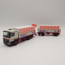 Herpa 269049 1:87 MB Actros Baustoff Hängerzug Bauzentrum Rüppel *SoMo* *OVP*