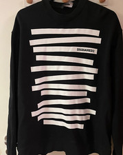 DSQUARED2-Sweatshirt-Pullover-Black- Größe L-Top Zustand-Original DSQUARED2