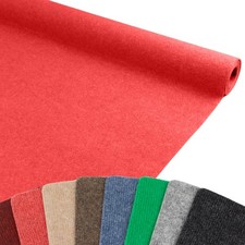 Eventteppich RIPS MALTA Hell Rot Messeteppich Läufer Hochzeitsteppich Gerippt B1