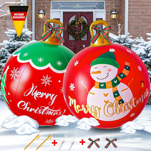Aufblasbare weihnachtskugeln - aufblasbare,