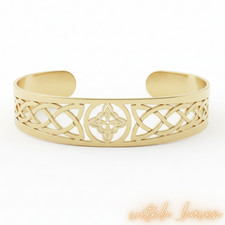 Hexenknoten Armband – Keltisches Cuff, verstellbar + 2 magische Geschenke