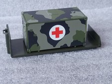 Dornier-Kabine Typ FM2 Bundeswehr Kabine Flecktarn + Kreuz NPE auf Abrollerflat