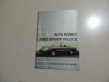 Alfa romeo 2000 spider - 2000, veloce