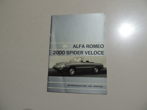 Alfa romeo 2000 spider veloce - romeo,