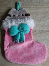 PUSHEEN Weihnachtsstiefel ca. 40cm x 30cm rosa the Cat Kawaii Schleife wie NEU