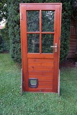 Gartenhaustür Nebeneingangstür PZ Schloss DIN li. aus Kiefer voll funktionsfähig