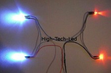 LED Slotcar und Carrera Beleuchtung xenon-rot für Scalextric und andere Systeme