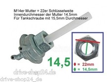 * BENZINHAHN 14,5mm innenØ