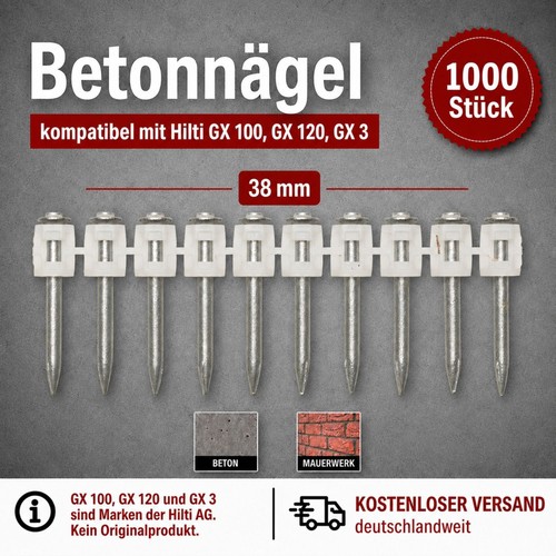 Betonnägel 1000 stück - 38,