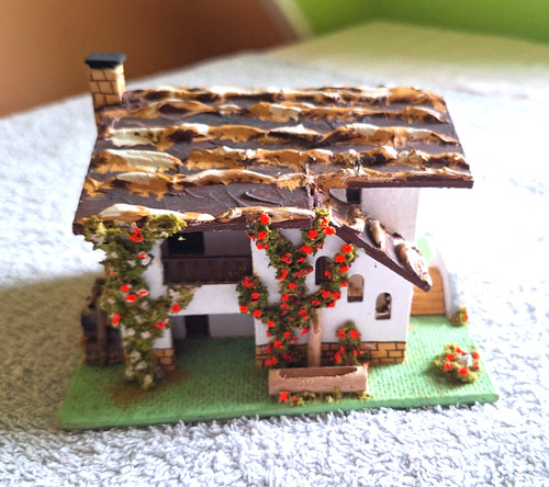 Wohnhaus holz pappe - -, /