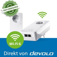 devolo Magic 2 WiFi 6 next Powerline 3000 Mbps Mesh WLAN Verstärker 2x Adapter