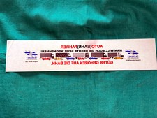 Alter WERBEAUFKLEBER -