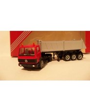 Herpa 140591 MB SK 88 Kippmulde Sattelzug rot silb Kipper Mercedes-Benz 1:87 H0