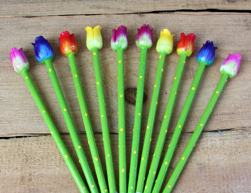Bleistifte tulpen blüten - bleistifte,
