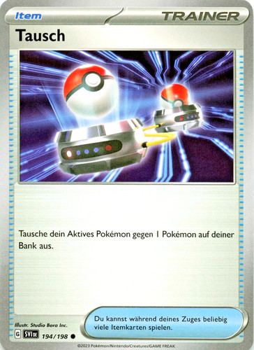 Pokémon karte tausch svi - karte,