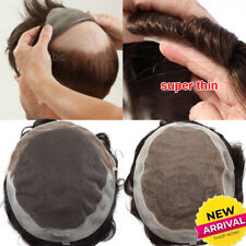 Echthaar Toupet für Männer/Haarteile Folien Lace Basis Herrenperücke Haarsystem