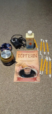 Mini Töpferscheibe  elektrisch (Maschine ) + Buch und  Tondicht (Flasche)