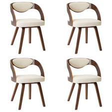 Esszimmerstühle 4 Stk. Creme