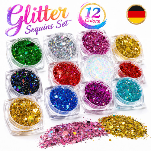 Farben glitzer set - farben, glitzer-set