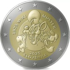 Slowenien - 2 Euro Gedenkmünze - 2025 - 100. Geburtstag von Miki Muster - VVK