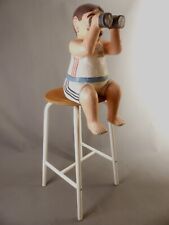 H-Strebe Hocker Stahlrohr Weiss Sitzhöhe 63cm Sitz Buche Schichtholz